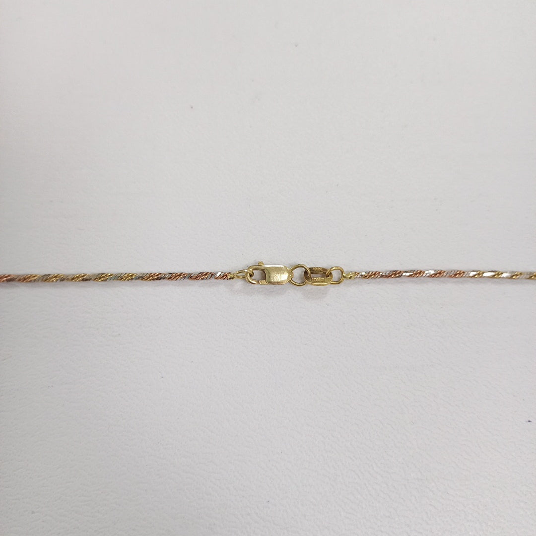 CADENA ORO, ORO COMBINADO 14 K 4.3 GRMS (SEMINUEVO)