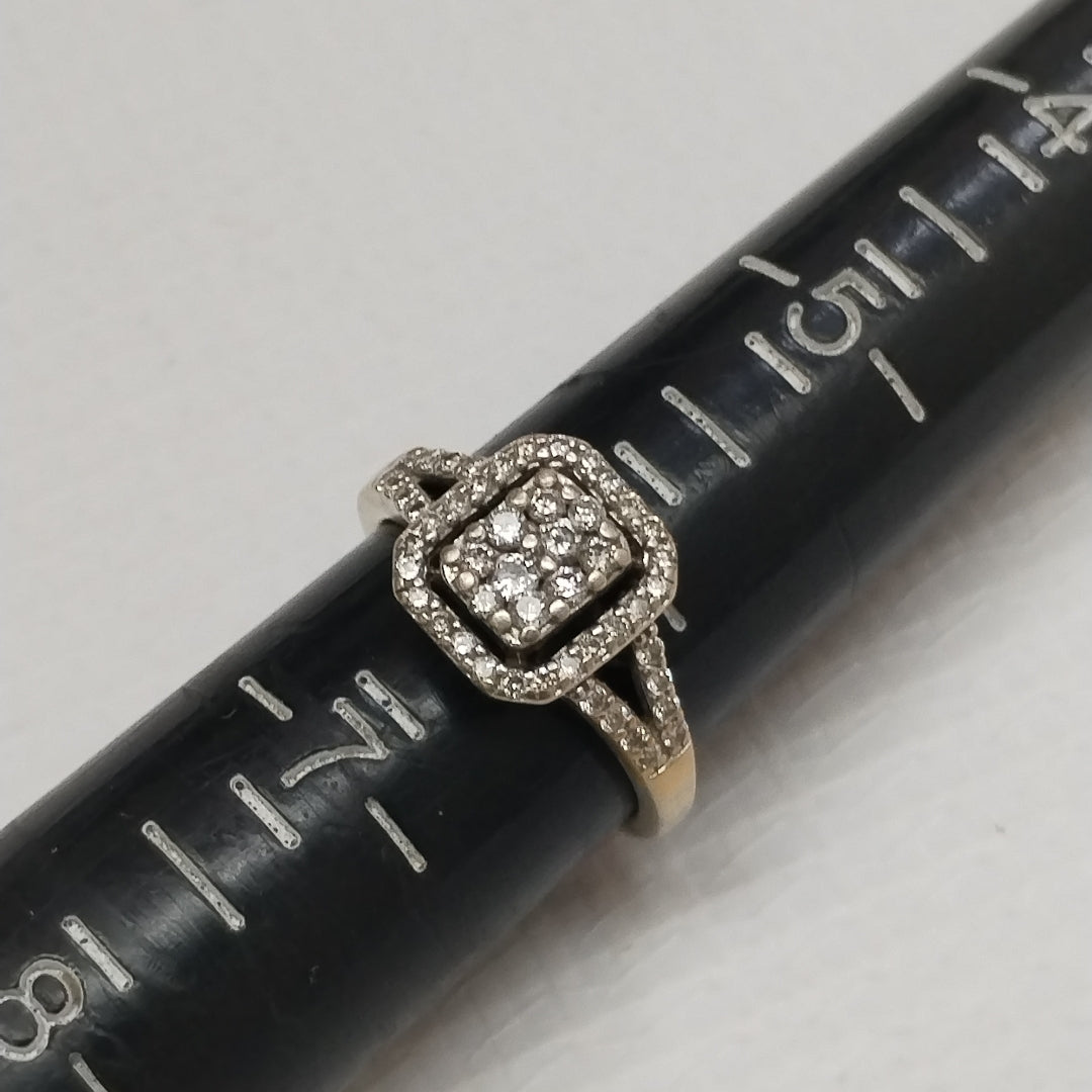 ANILLITO ORO, ORO BLANCO 14 K 3.2 GRMS (SEMINUEVO)