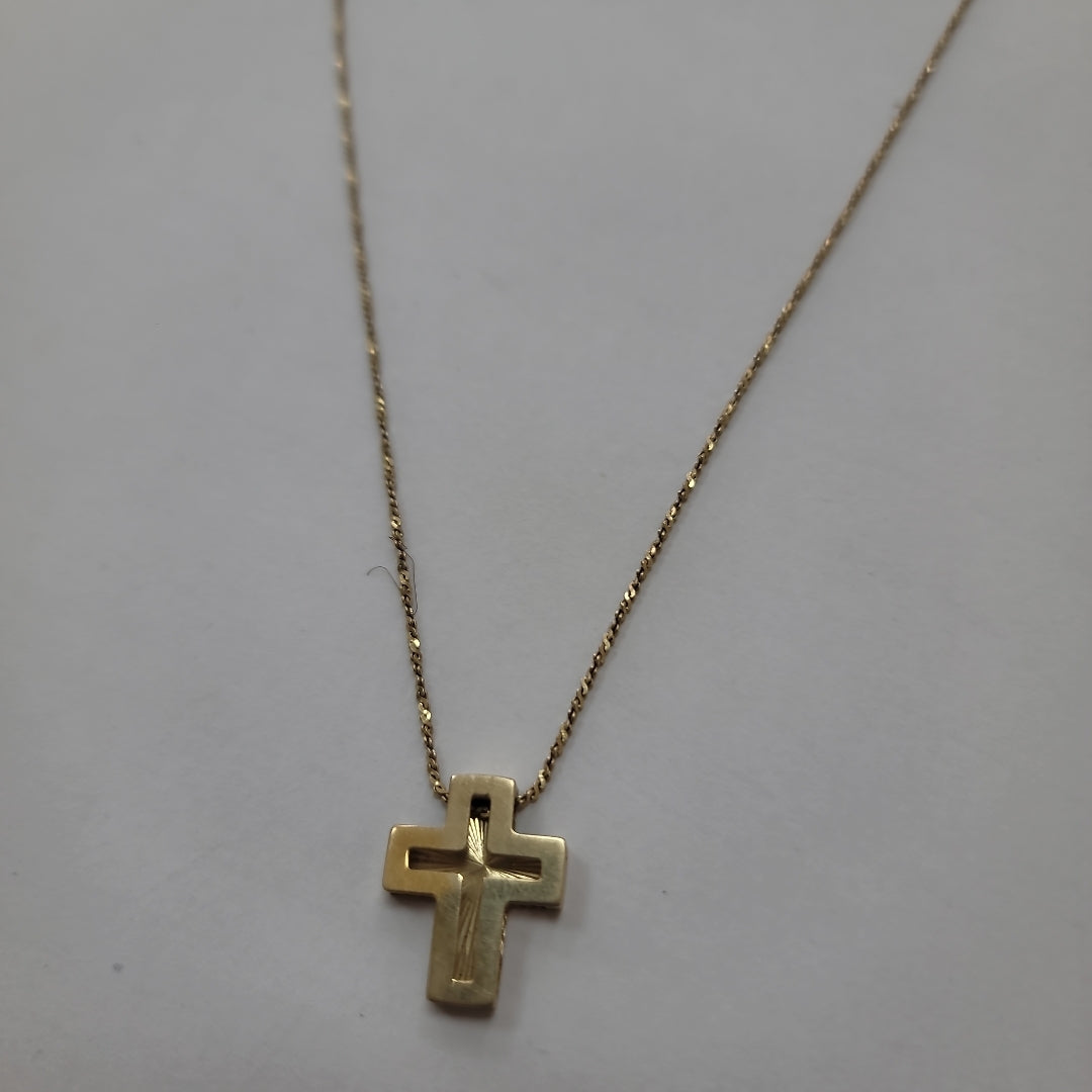 CADENA, CRUZ ORO 10 K 4 GRMS (SEMINUEVO)