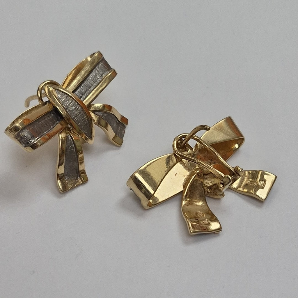 ARETES PAR ORO 14 K 11.2 GRMS (SEMINUEVO)