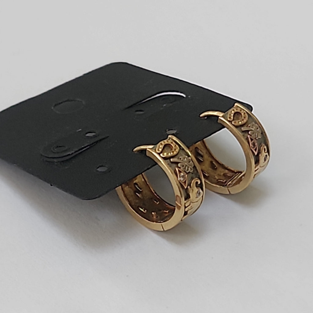 ARRACADAS PAR ORO 14 K 6,60 GRMS (SEMINUEVO)