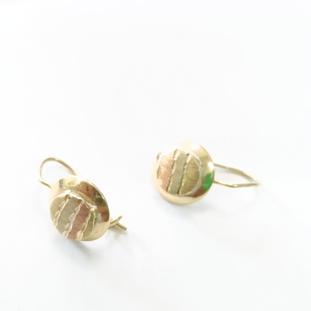 ARETES PAR ORO 14 K 1,60 GRMS (SEMINUEVO)