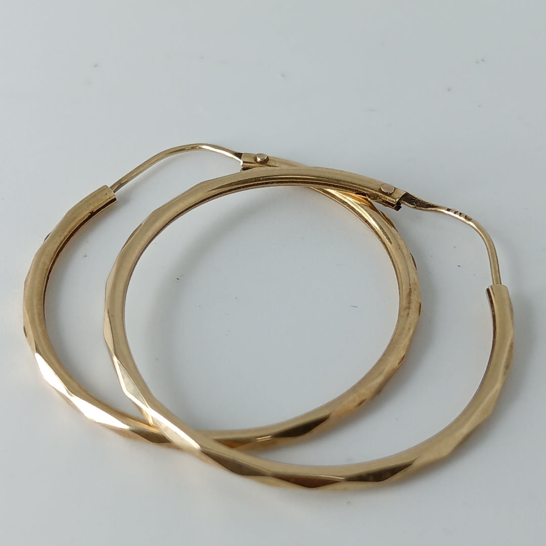 ARRACADAS PAR ORO 14 K 2.6 GRMS (SEMINUEVO)