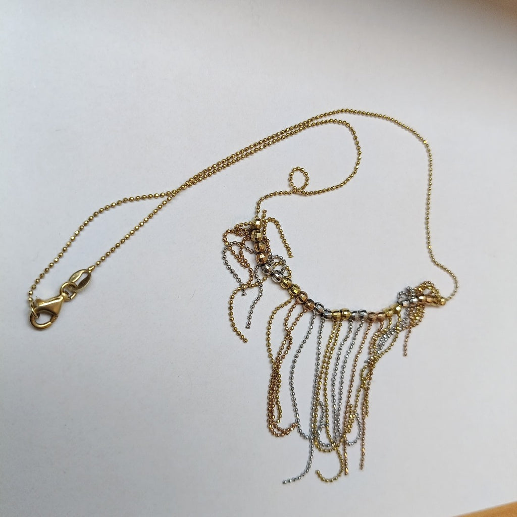 CADENA,GARGANTILLA ORO COMBINADO 14 K 6,20 GRMS (SEMINUEVO)