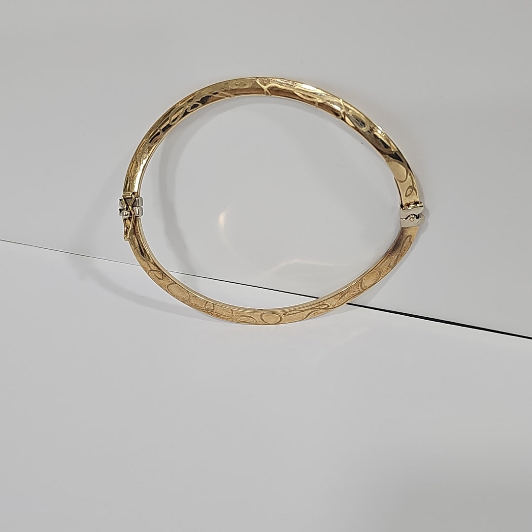 PULSERA RIGIDA ORO 10 K 4,40 GRMS (SEMINUEVO)