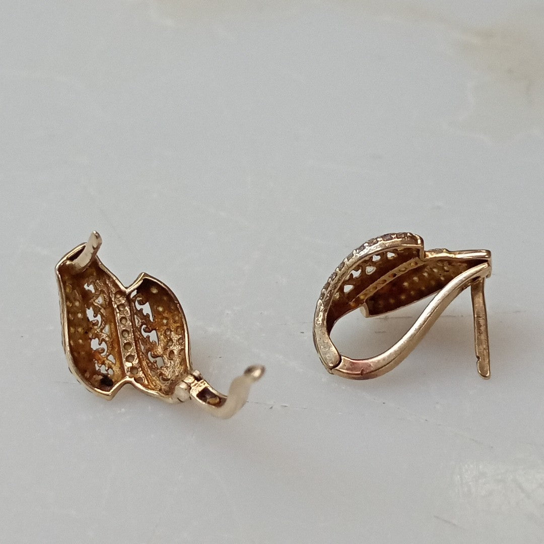 ARETES PAR ORO 10 K 2.7 GRMS (SEMINUEVO)