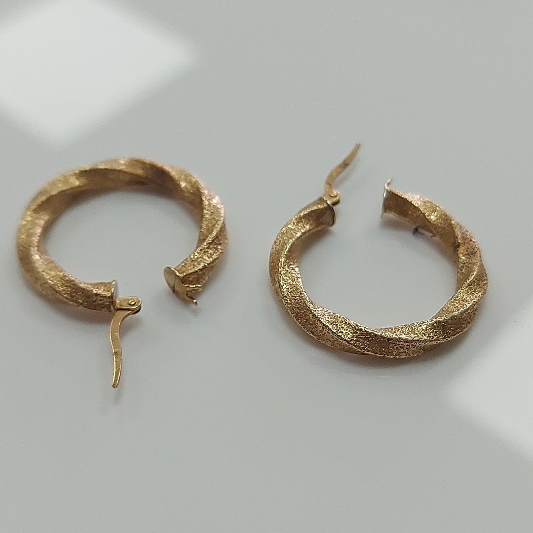 ARRACADAS PAR ORO 14 K 3.9 GRMS (SEMINUEVO)