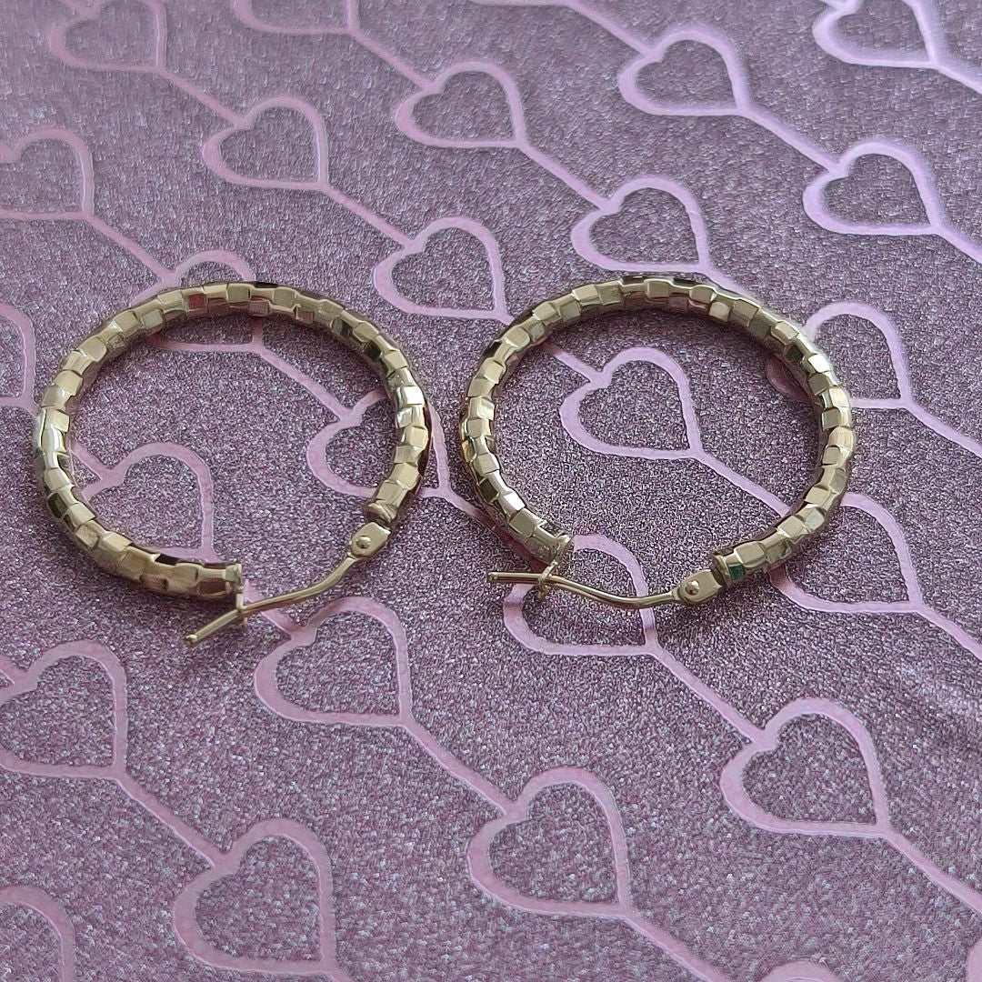 ARRACADAS PAR ORO 14 K 1.5 GRMS (SEMINUEVO)