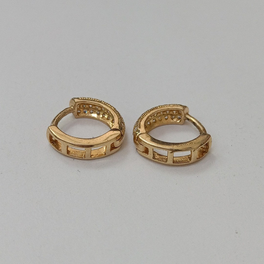 ARRACADAS PAR ORO 14 K 2.2 GRMS (SEMINUEVO)
