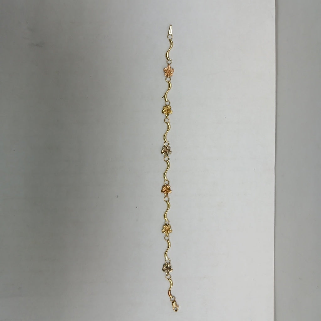PULSERA ORO COMBINADO 14 K 3,80 GRMS (SEMINUEVO)