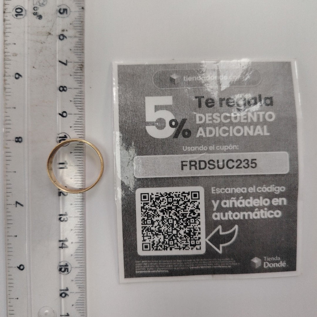 ARGOLLA ORO 10 K 2 GRMS (SEMINUEVO)