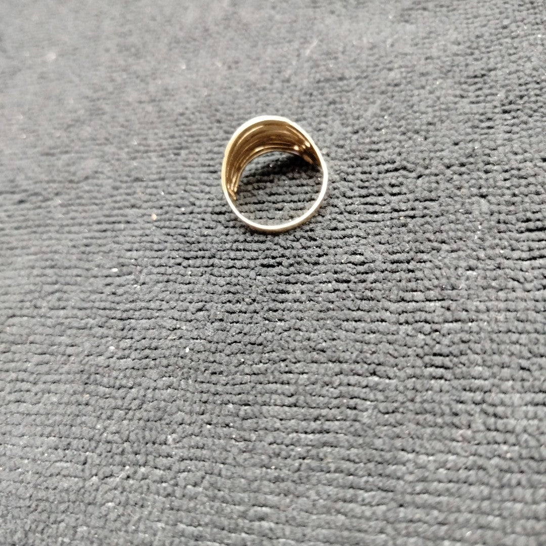 ANILLO ORO COMBINADO 10 K 2.8 GRMS (SEMINUEVO)