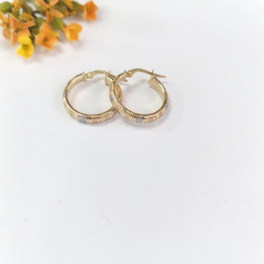 ARRACADAS ORO 10K 1.5 (NUEVO)