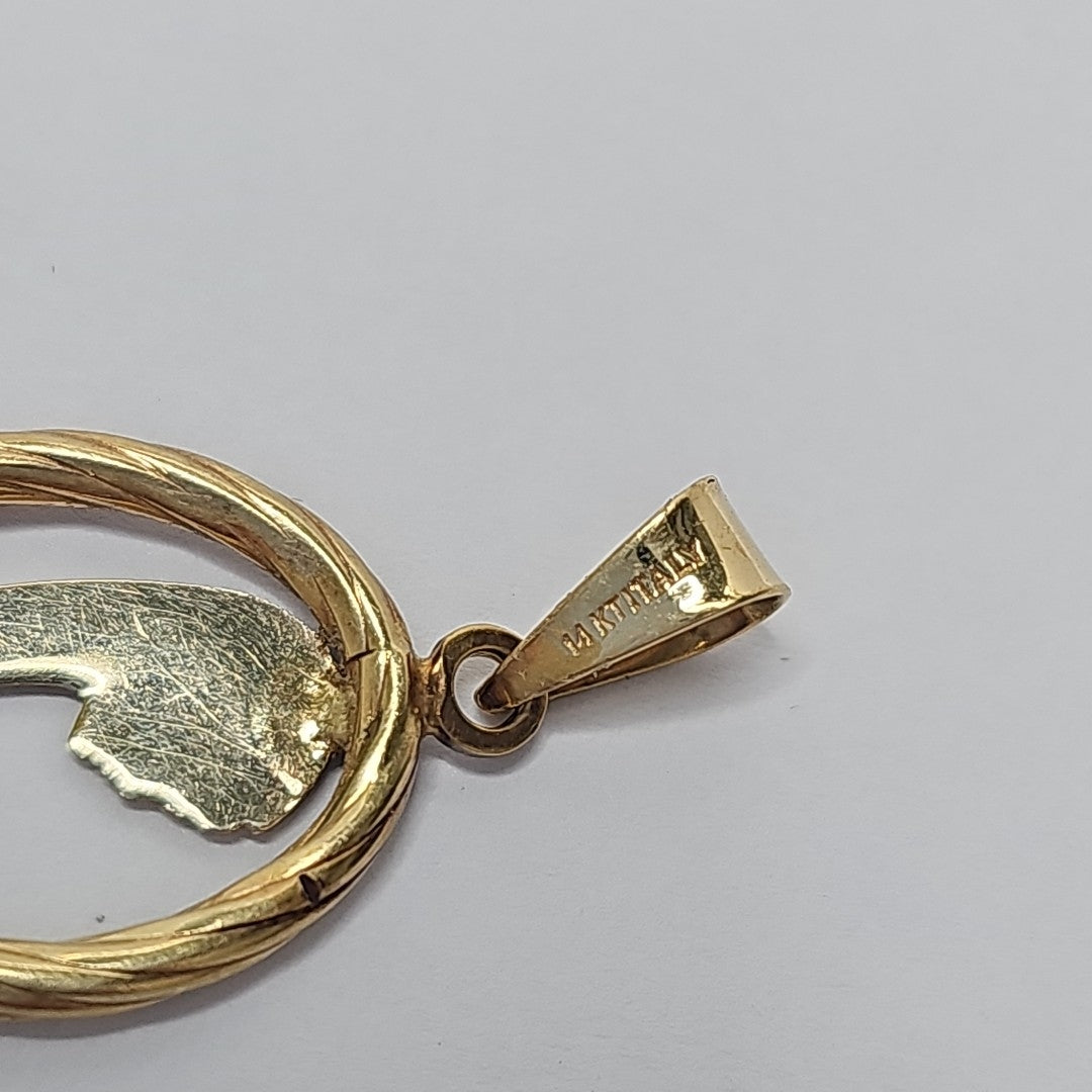 MEDALLA RELIGIOSA ORO 14 K 2,10 GRMS (SEMINUEVO)