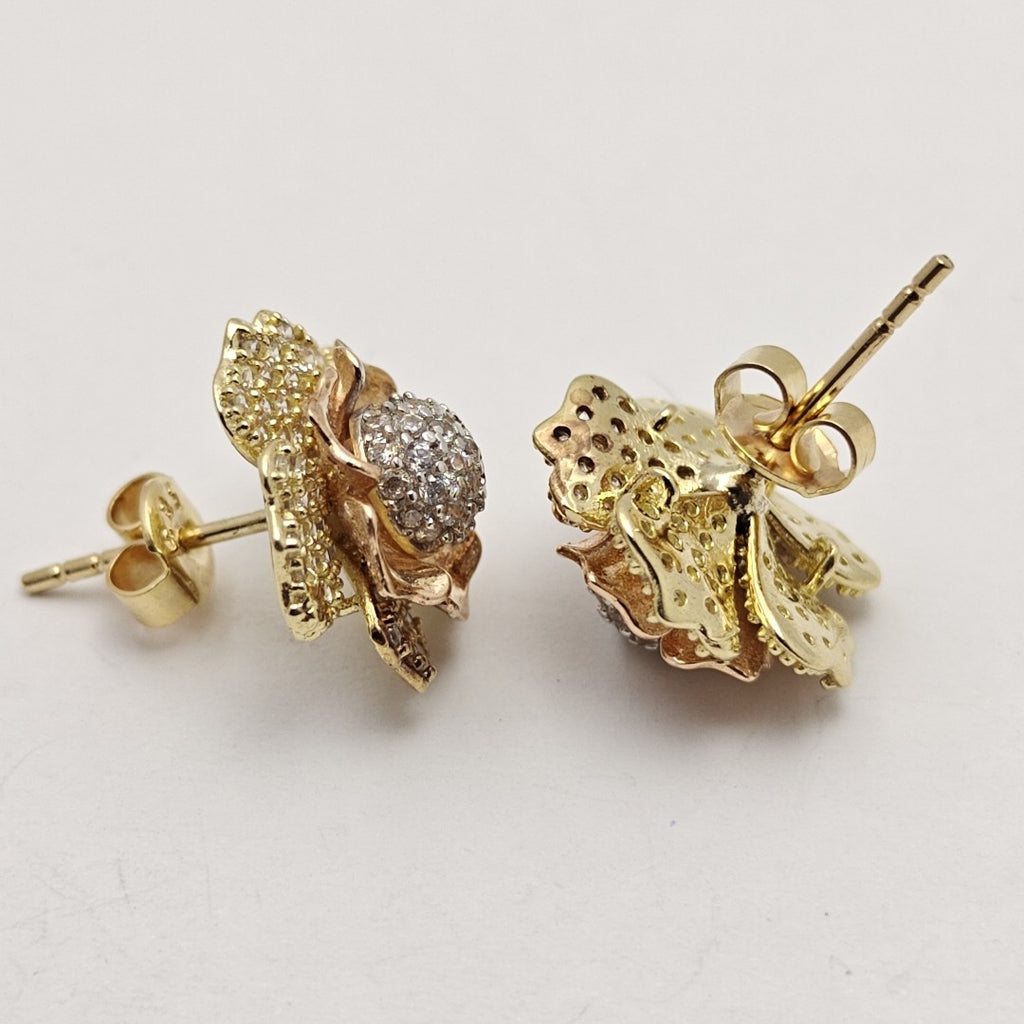 BROQUELES PAR ORO COMBINADO 14 K 5,30 GRMS (SEMINUEVO)