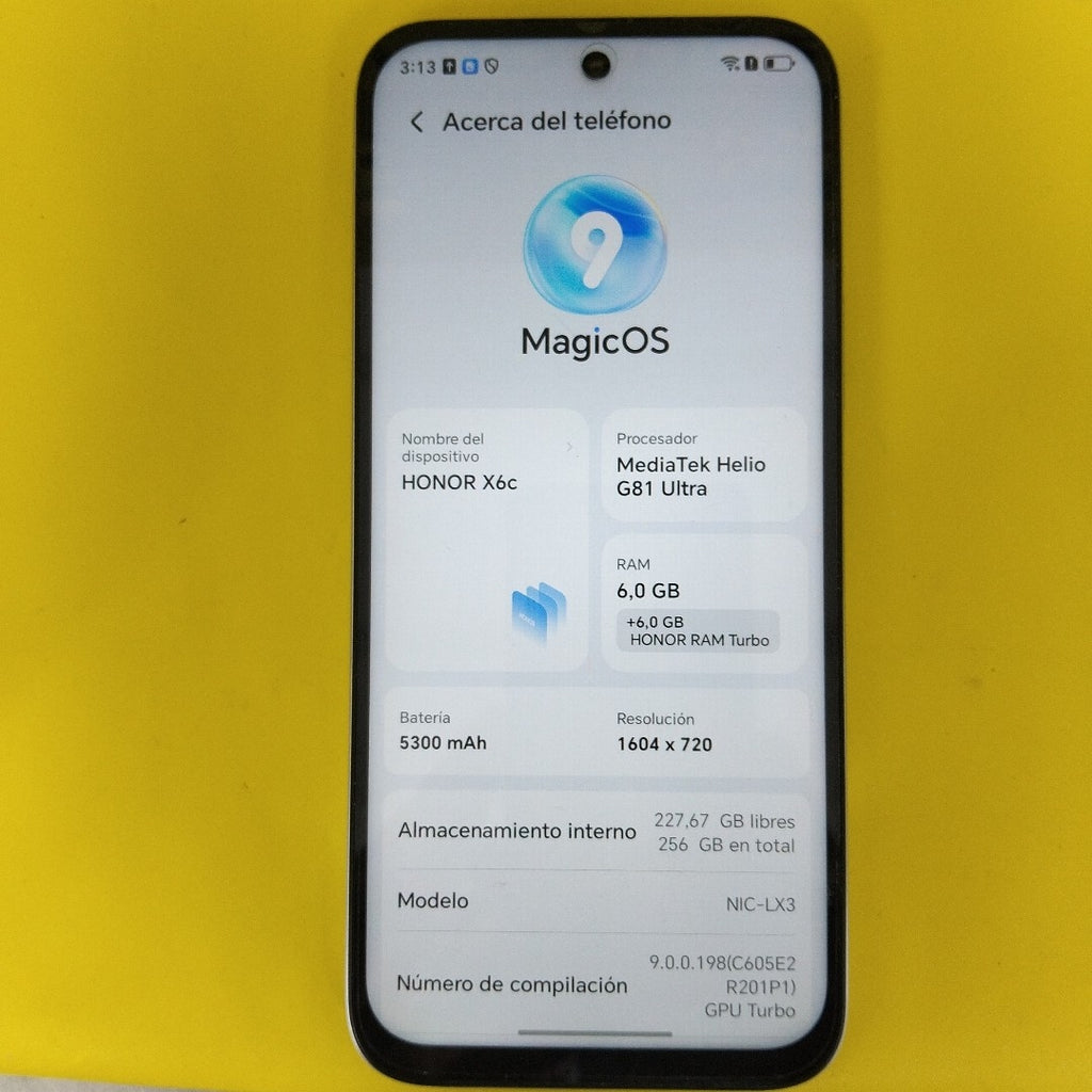 CELULAR HONOR X6C NIC-LX3 (2025) 256 GB 6 GB RAM (SEMINUEVO)