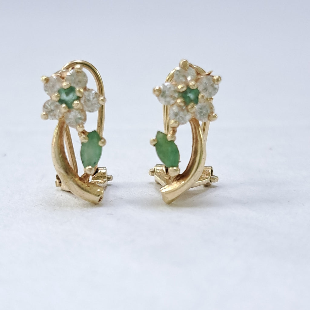 ARETES PAR ORO 14 K 2,10 GRMS (SEMINUEVO)