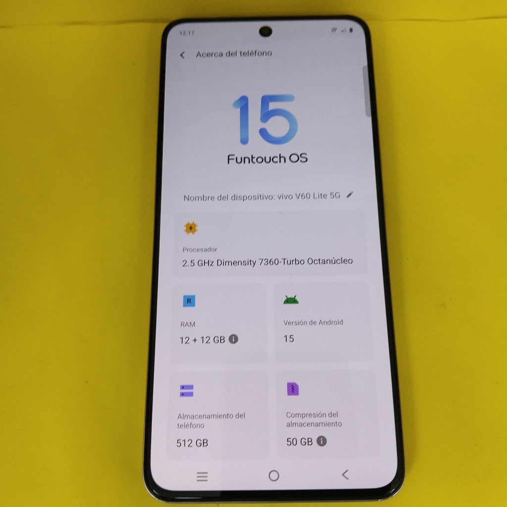 CELULAR VIVO V60 LITE 5G V2529 (2025) 512 GB 12 GB RAM (SEMINUEVO)