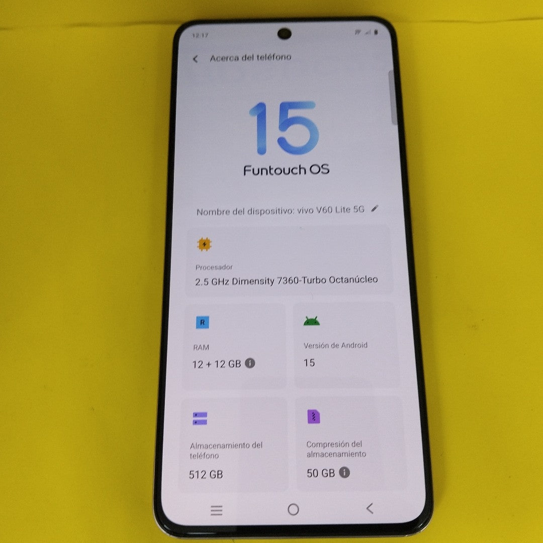 CELULAR VIVO V60 LITE 5G V2529 (2025) 512 GB 12 GB RAM (SEMINUEVO)