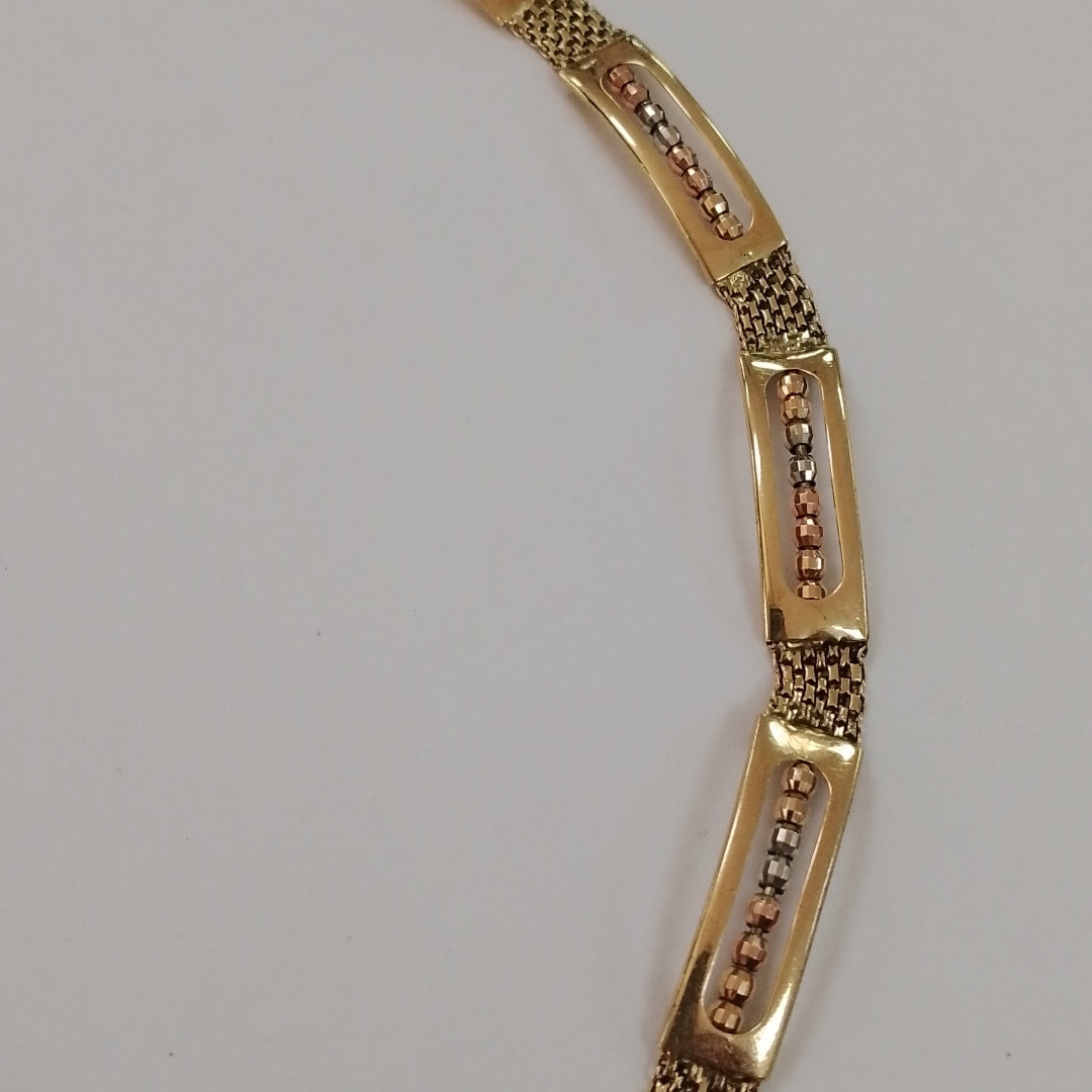ESCLAVA ORO COMBINADO 14 K 10,90 GRMS (SEMINUEVO)