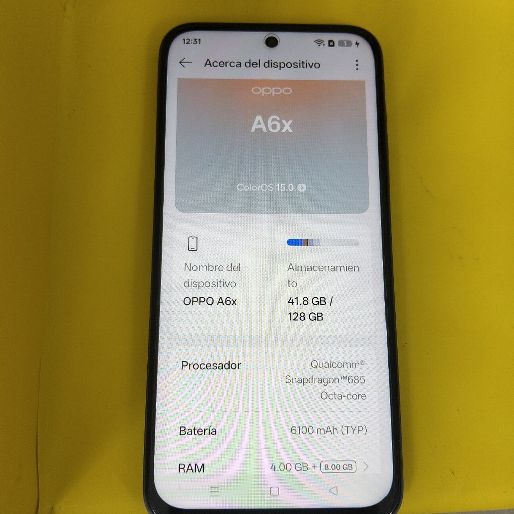 CELULAR OPPO  A6X CPH2819 (2025) 128 GB 4 GB RAM (SEMINUEVO)