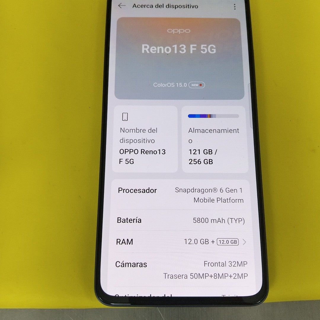CELULAR OPPO  RENO 13F 5G CPH2699 (2025) 256 GB 12 GB RAM (SEMINUEVO)