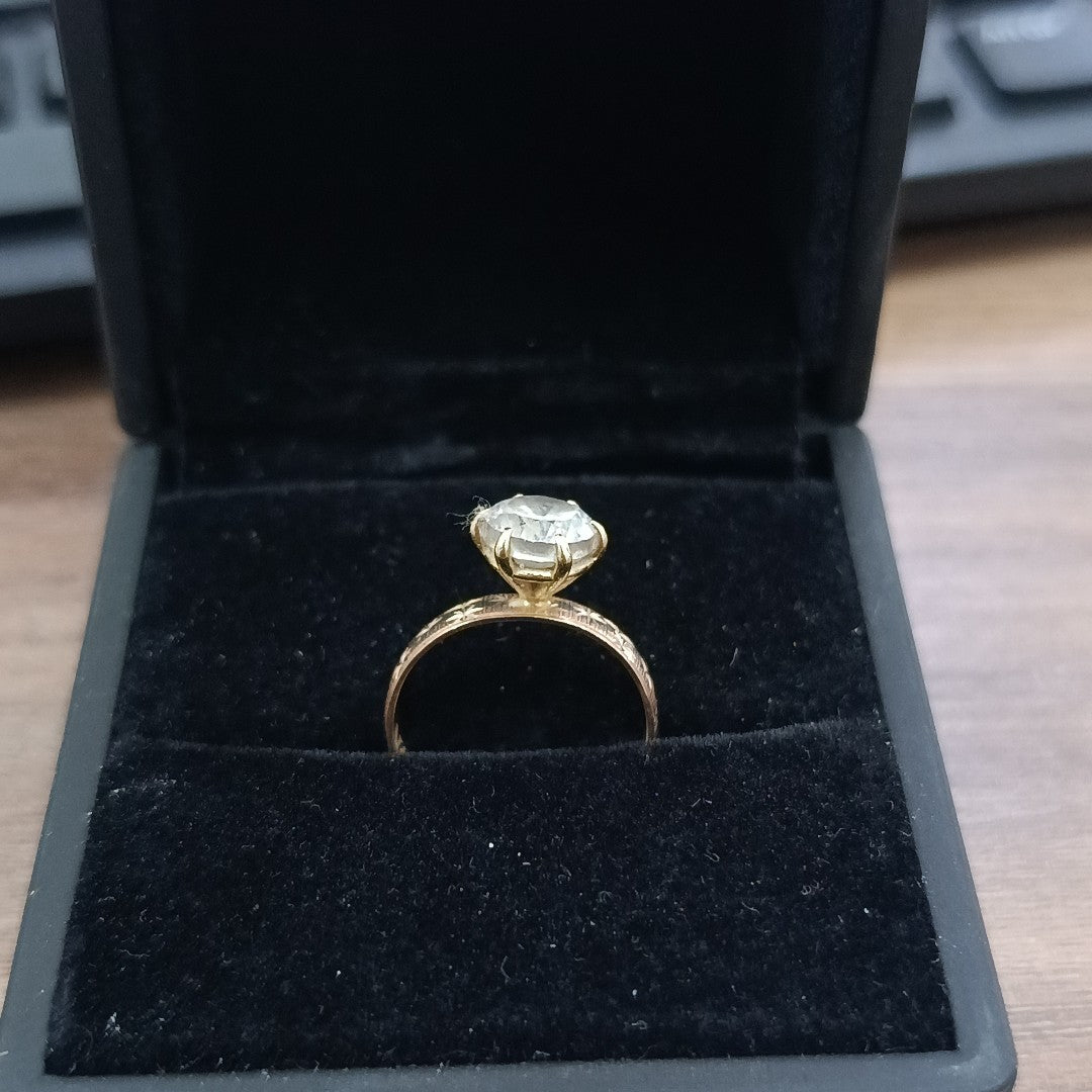 ANILLITO, SOLITARIO ORO 14 K 2.6 GRMS (SEMINUEVO)