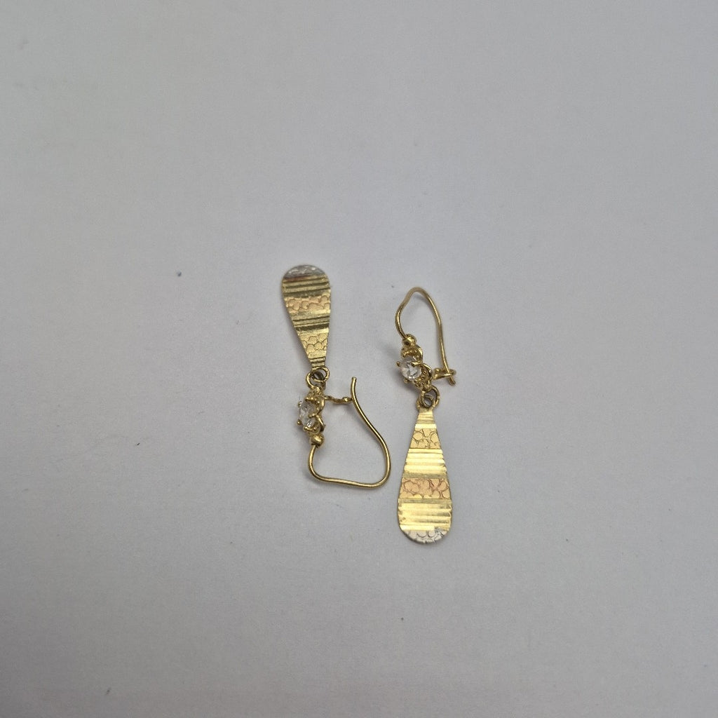 ARETES PAR ORO COMBINADO 14 K 1,70 GRMS (SEMINUEVO)