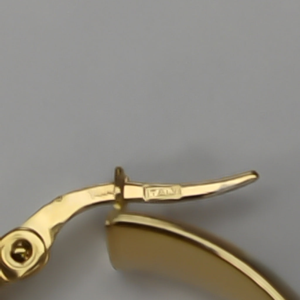 ARRACADAS PAR ORO, RODIADO 14 K 3.3 GRMS (SEMINUEVO)