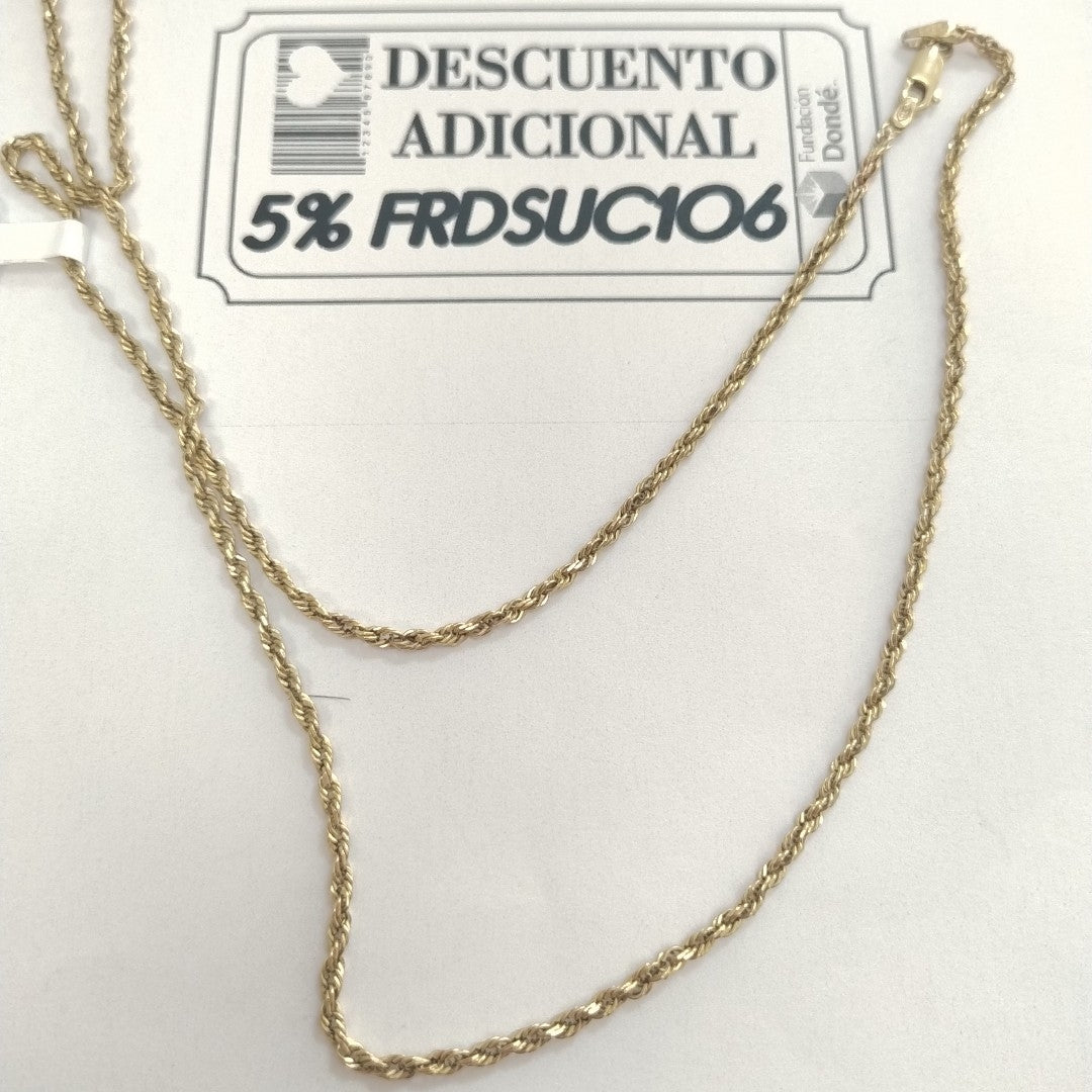CADENA ORO 14 K 9,00 GRMS (SEMINUEVO)