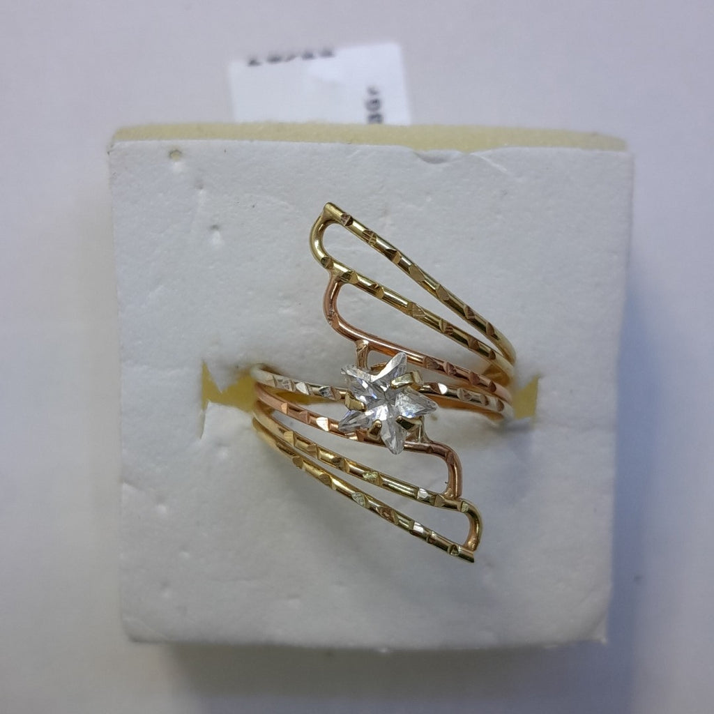 ANILLITO ORO COMBINADO 14 K 2,40 GRMS (SEMINUEVO)