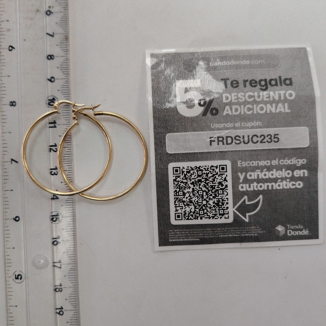 ARRACADAS PAR ORO 10 K 2.6 GRMS (SEMINUEVO)