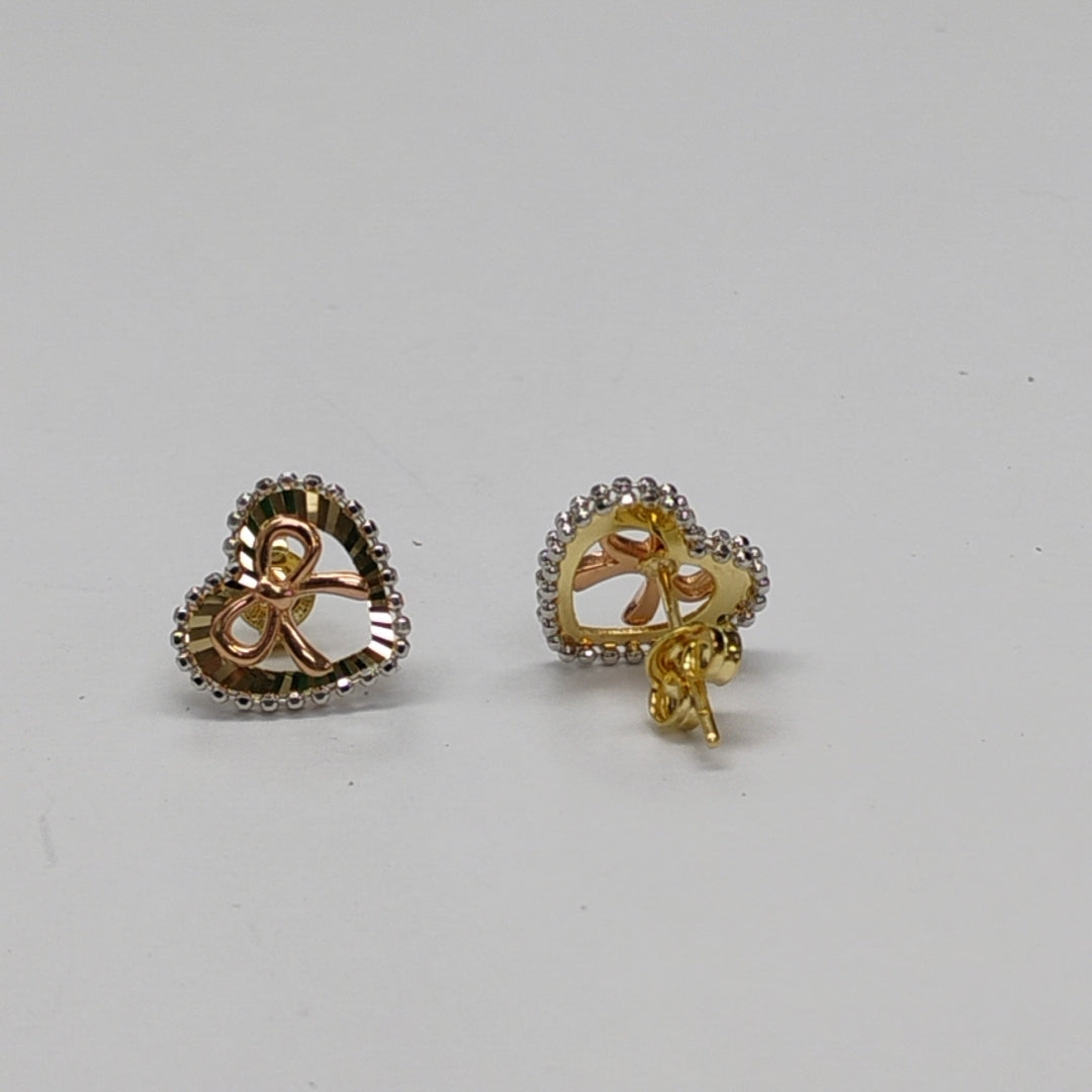 BROQUELES PAR ORO, ORO COMBINADO 14 K 2.1 GRMS (SEMINUEVO)