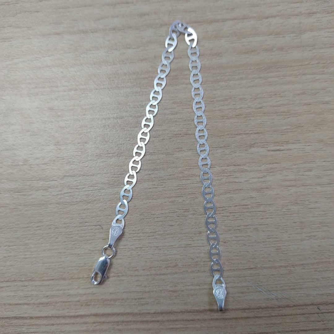 PULSERA TEJIDO GUCHI PLATA .925 18 CM 2.8 GR (NUEVO)