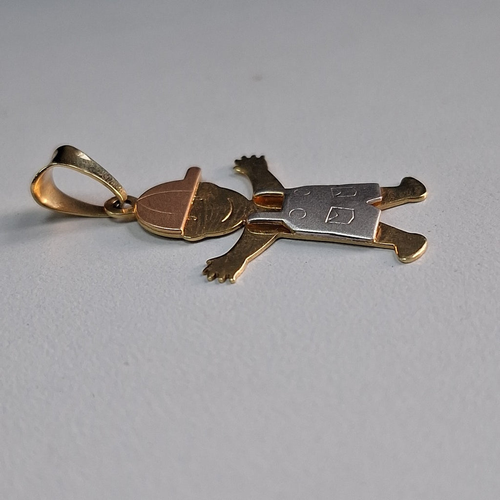DIJE ORO COMBINADO 14 K 2,60 GRMS (SEMINUEVO)