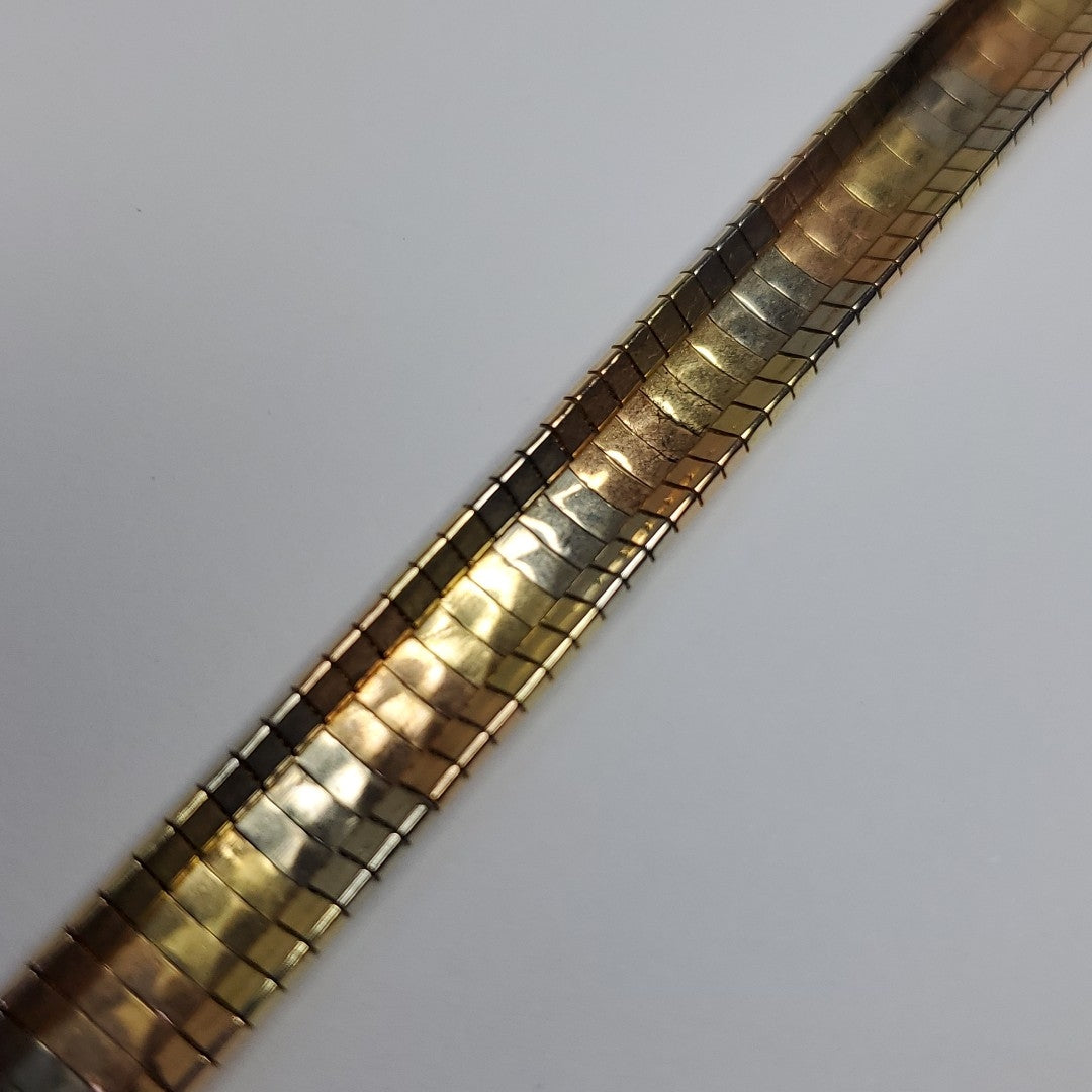 PULSERA ORO COMBINADO 14 K 19,70 GRMS (SEMINUEVO)