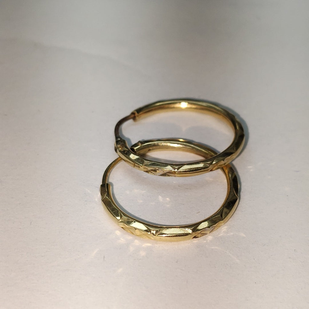 ARRACADAS PAR ORO 14 K 1.9 GRMS (SEMINUEVO)