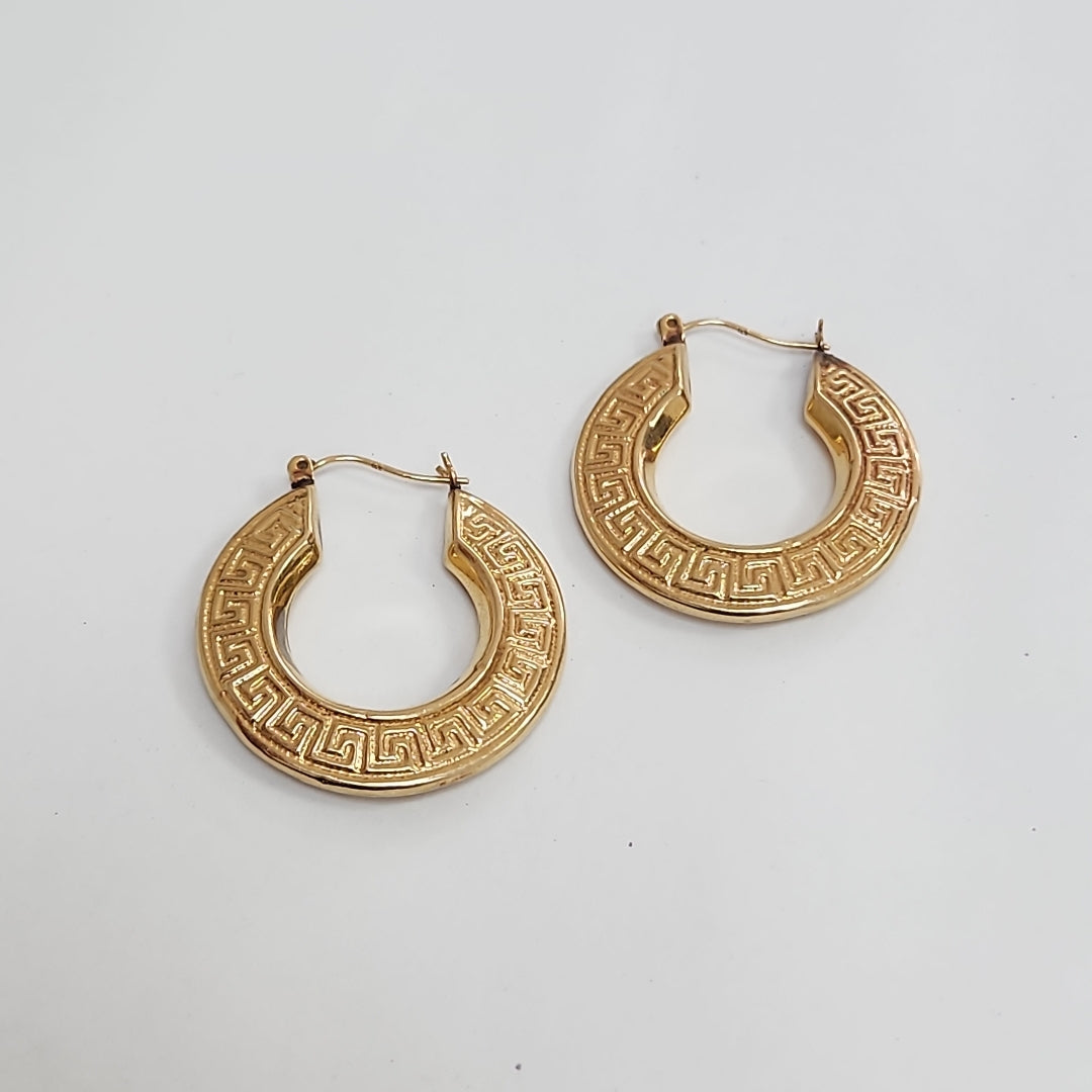 ARRACADAS PAR ORO 14 K 4.4 GRMS (SEMINUEVO)