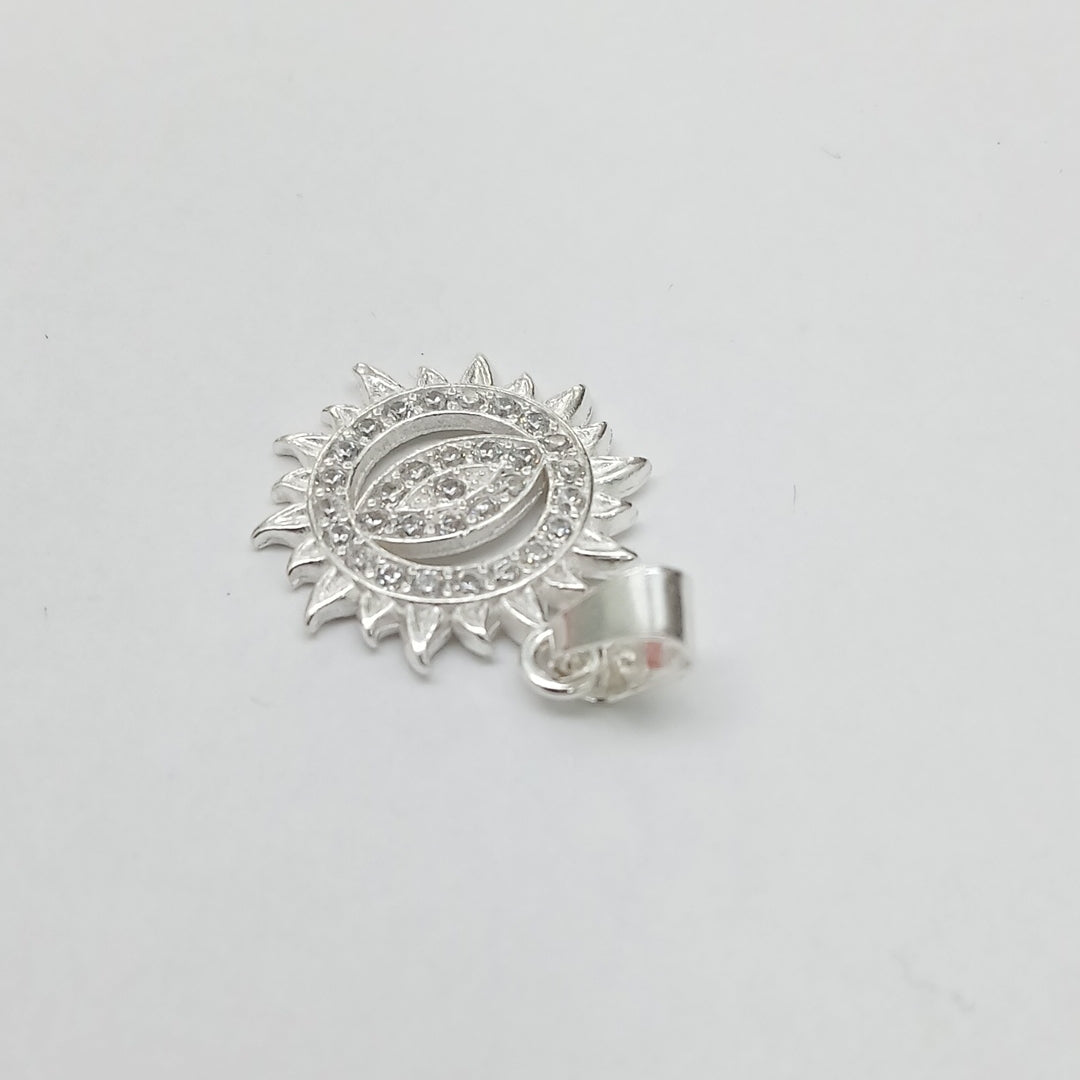 DIJE OJO MAGICO CON CIRCONIAS PLATA .925 2 GR (NUEVO)