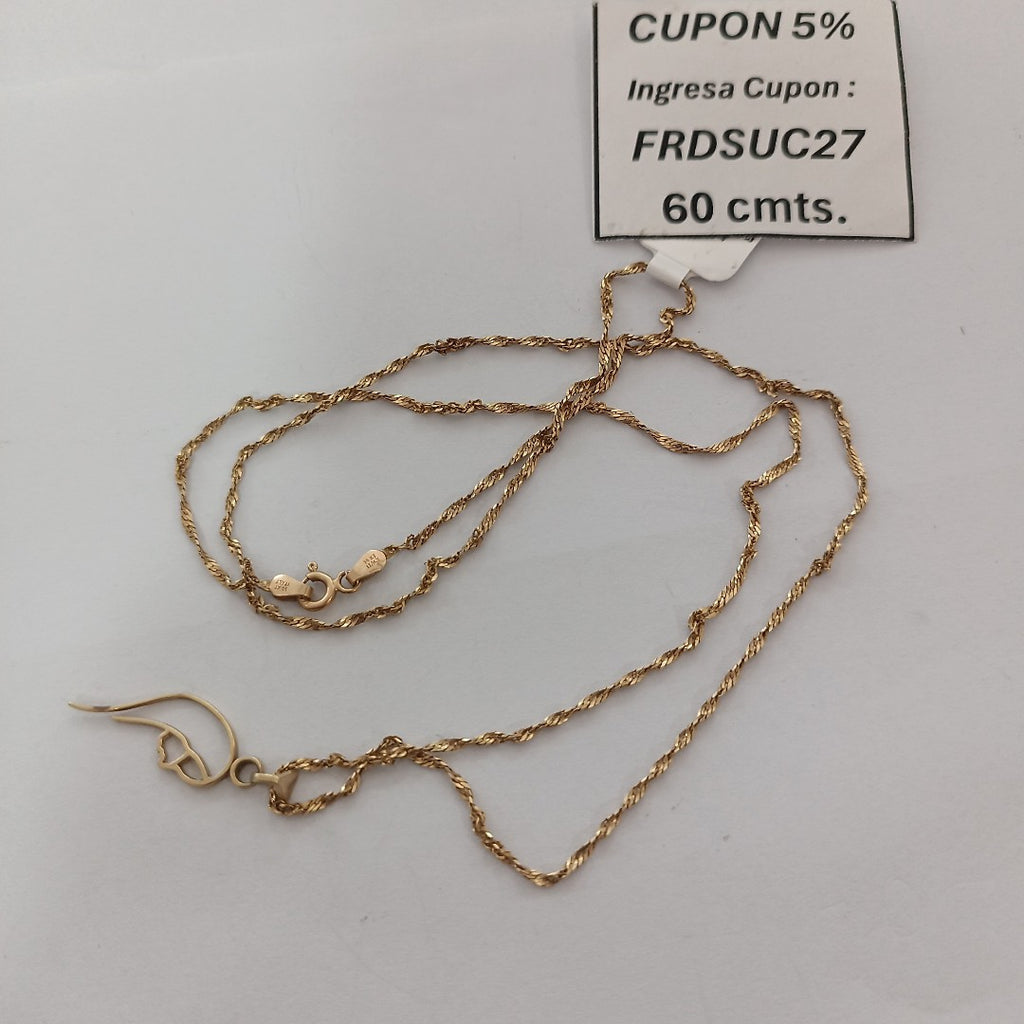 CADENA,DIJE ORO 14 K 3,80 GRMS (SEMINUEVO)