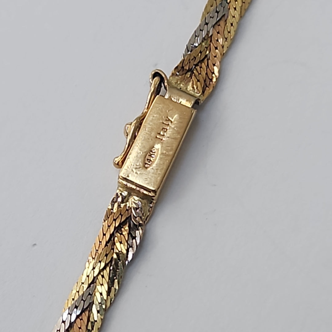 GARGANTILLA ORO COMBINADO 14 K 7,10 GRMS (SEMINUEVO)