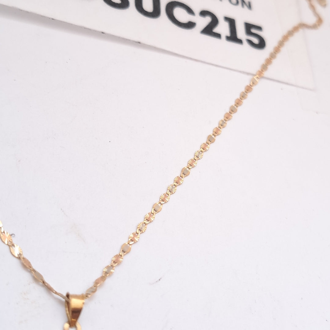 CADENA, MEDALLA RELIGIOSA ORO 10 K 2.1 GRMS (SEMINUEVO)