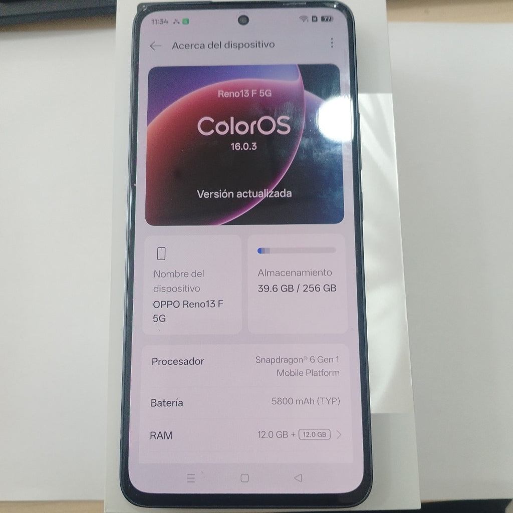 CELULAR OPPO  RENO 13F 5G CPH2699 (2025) 256 GB 12 GB RAM (SEMINUEVO)