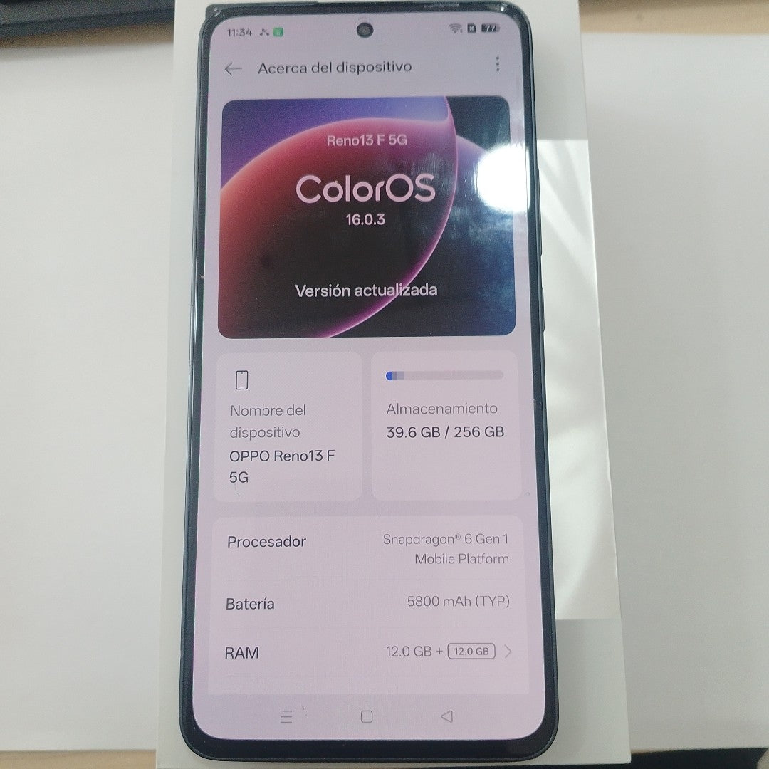 CELULAR OPPO  RENO 13F 5G CPH2699 (2025) 256 GB 12 GB RAM (SEMINUEVO)