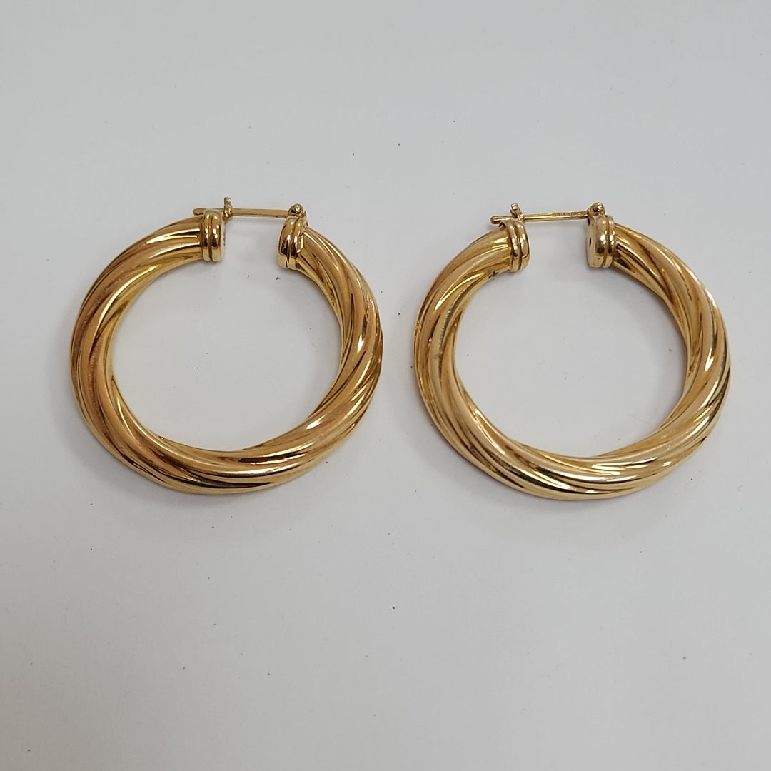 ARRACADAS PAR ORO 14 K 11.2 GRMS (SEMINUEVO)