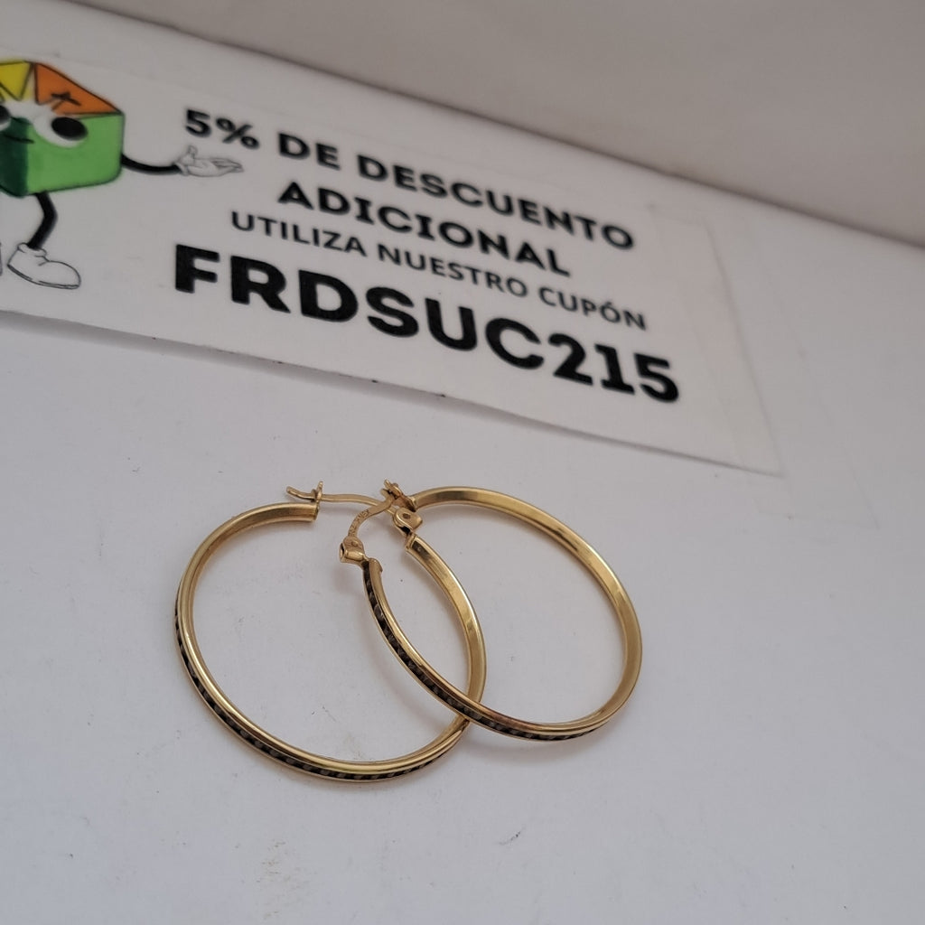 ARRACADAS PAR ORO 10 K 3,50 GRMS (SEMINUEVO)