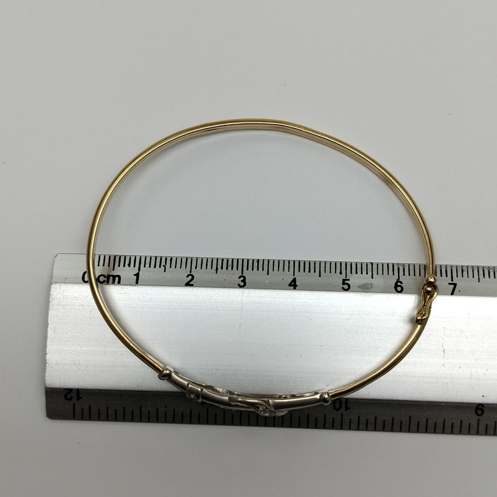 PULSERA RIGIDA ORO 14 K 4,80 GRMS (SEMINUEVO)
