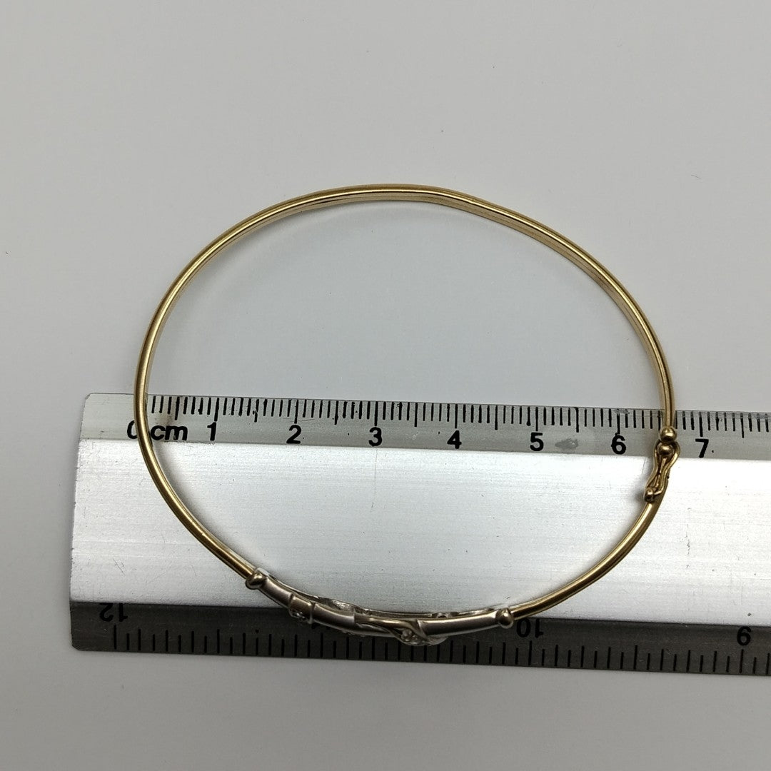 PULSERA RIGIDA ORO 14 K 4,80 GRMS (SEMINUEVO)