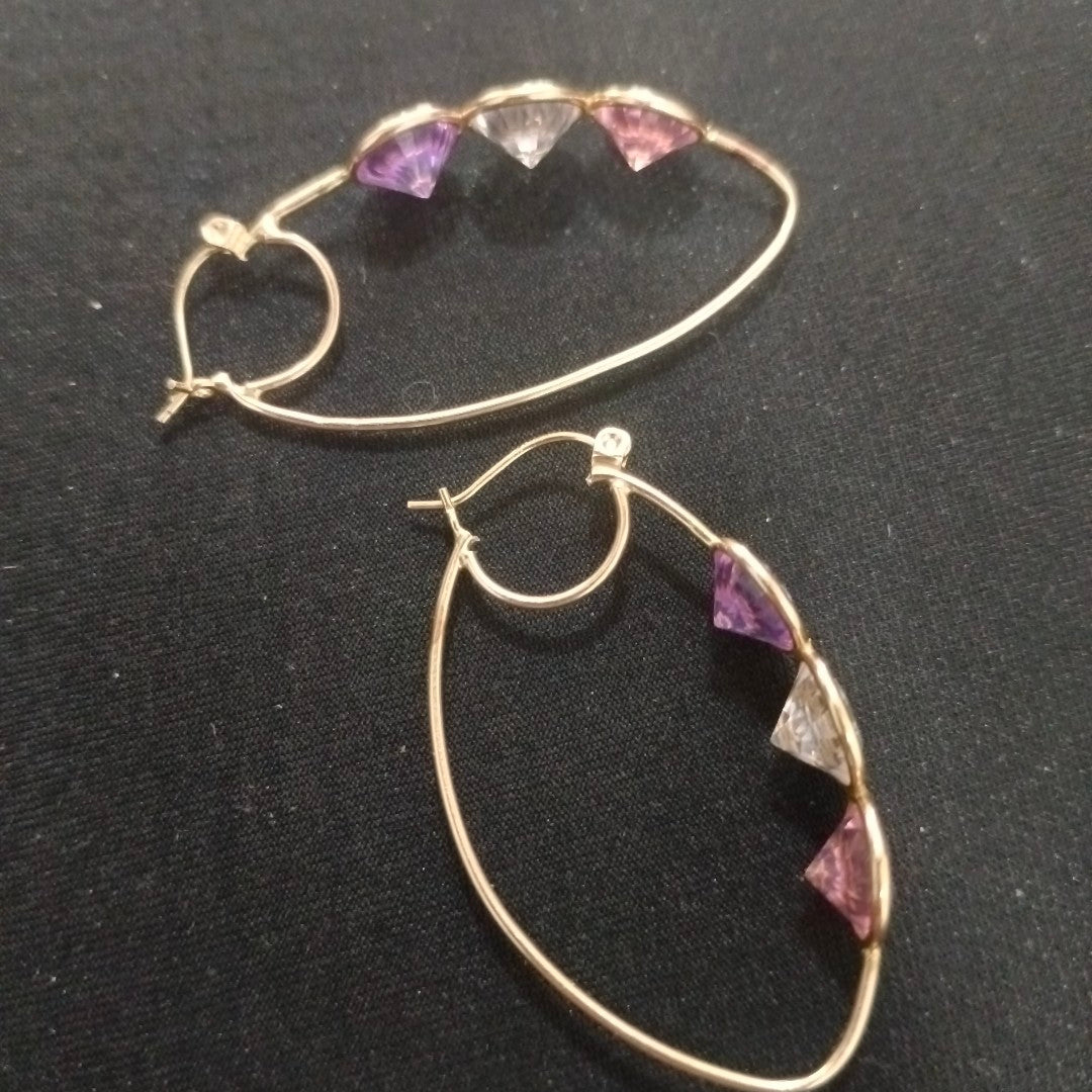 ARETES PAR ORO 14 K 5.9 GRMS (SEMINUEVO)