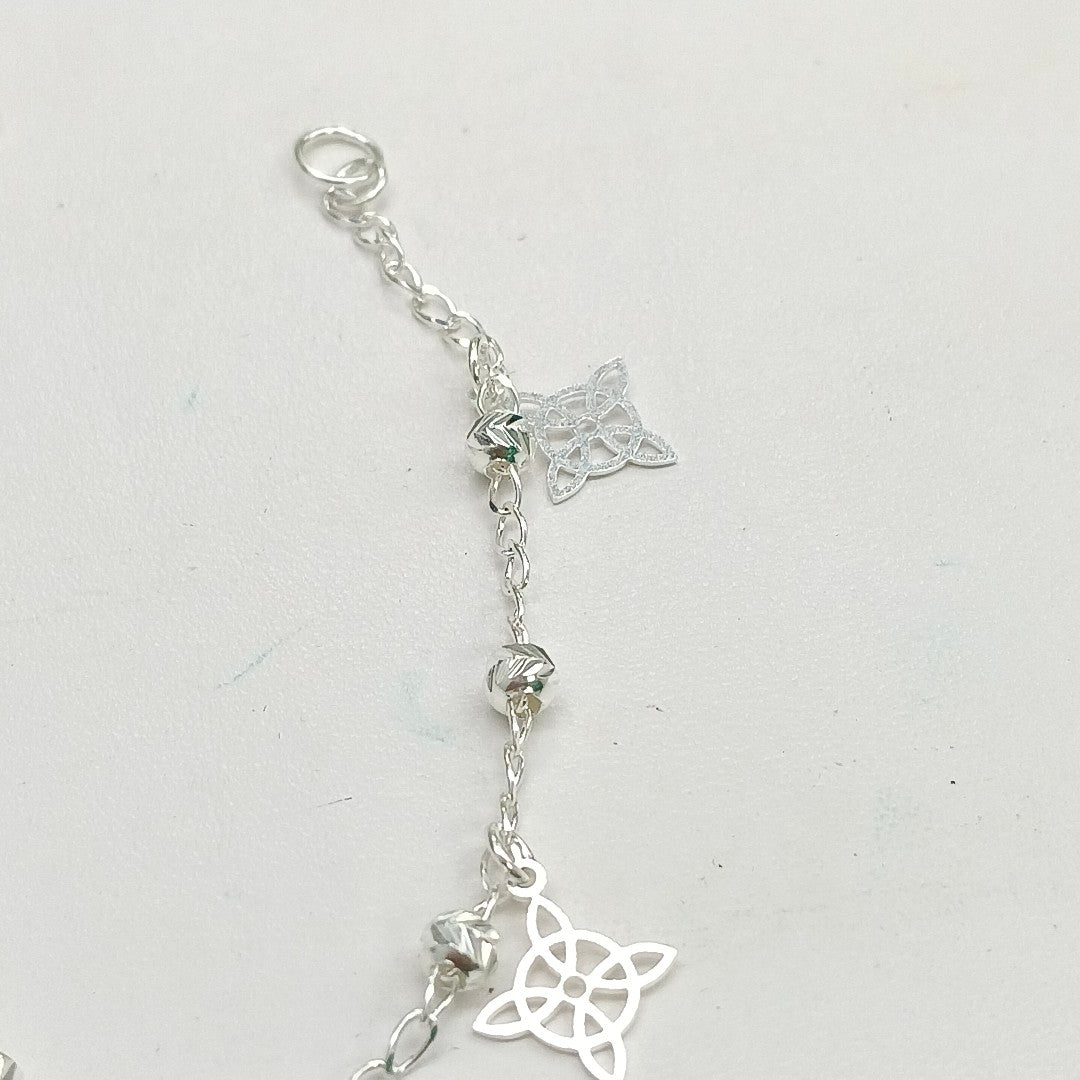 PULSERA TEJIDO ESPECIAL PLATA .925 18 CM 3.2 GR (NUEVO)